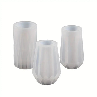 Crafts Planter Vases Silicone Molds - DIY Epoxy Plaster Flower Pot Mould, Resin Silicone Mold