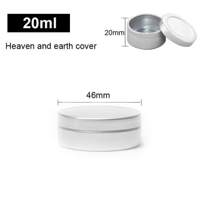 1/5/10pcs Empty Silver Aluminum Tins – 5-250ml Screw Top Round Containers for Candles, Spices & Storage