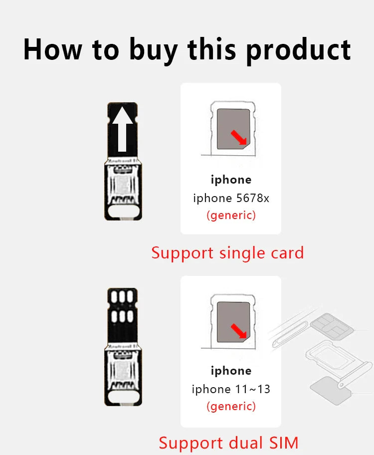 Multi-Card Changer Device – Universal External SIM Card Slot for Android & Apple Phones, 20-Card Expansion with Large Capacity