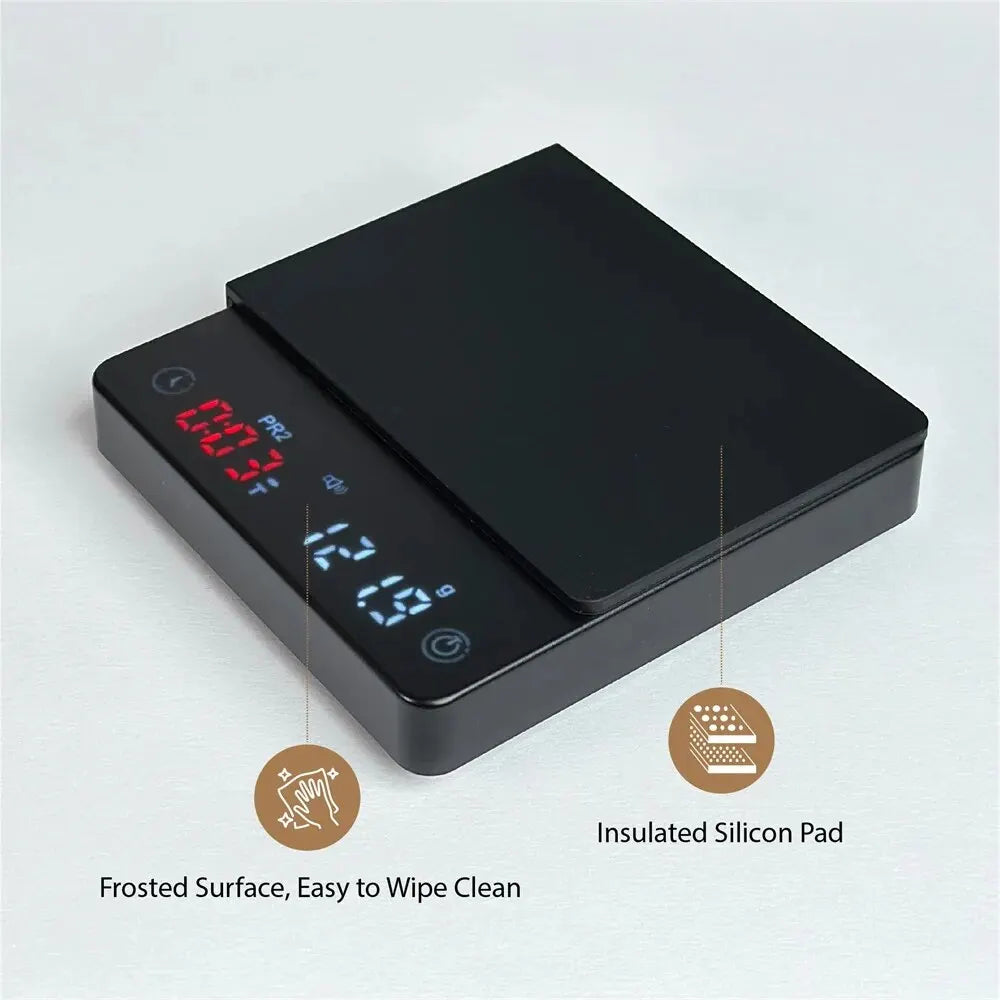 Nano Coffee Scale with Timer – Mini Espresso Scale with Auto Tare and Silicone Protective Cover