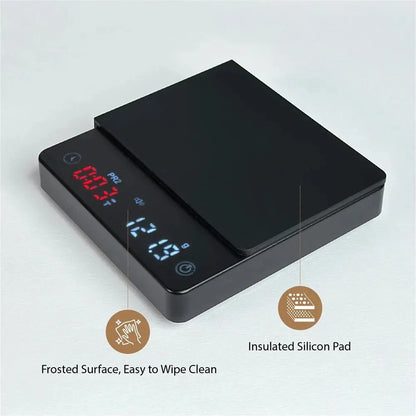 Nano Coffee Scale with Timer – Mini Espresso Scale with Auto Tare and Silicone Protective Cover