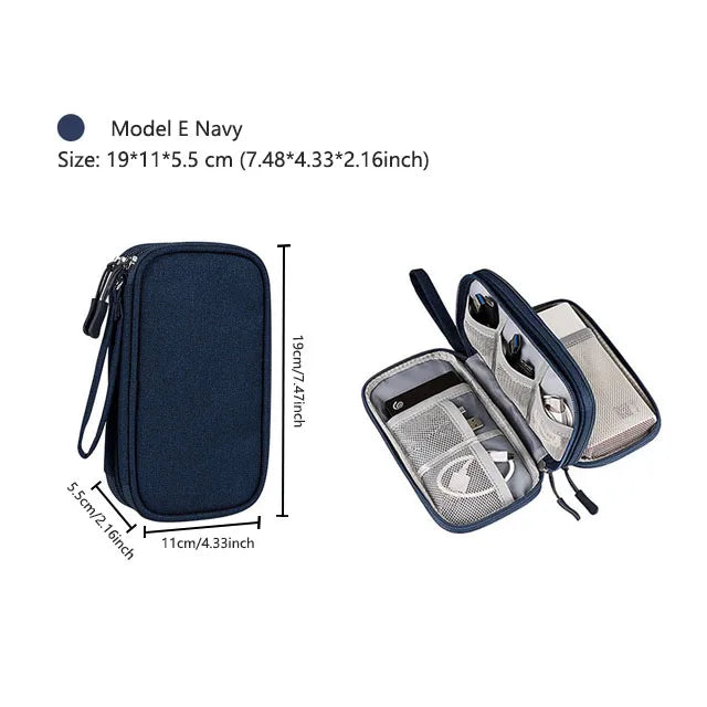 Waterproof Travel Cable Organizer Bag – Portable Digital Storage Pouch for Electronic Accessories
