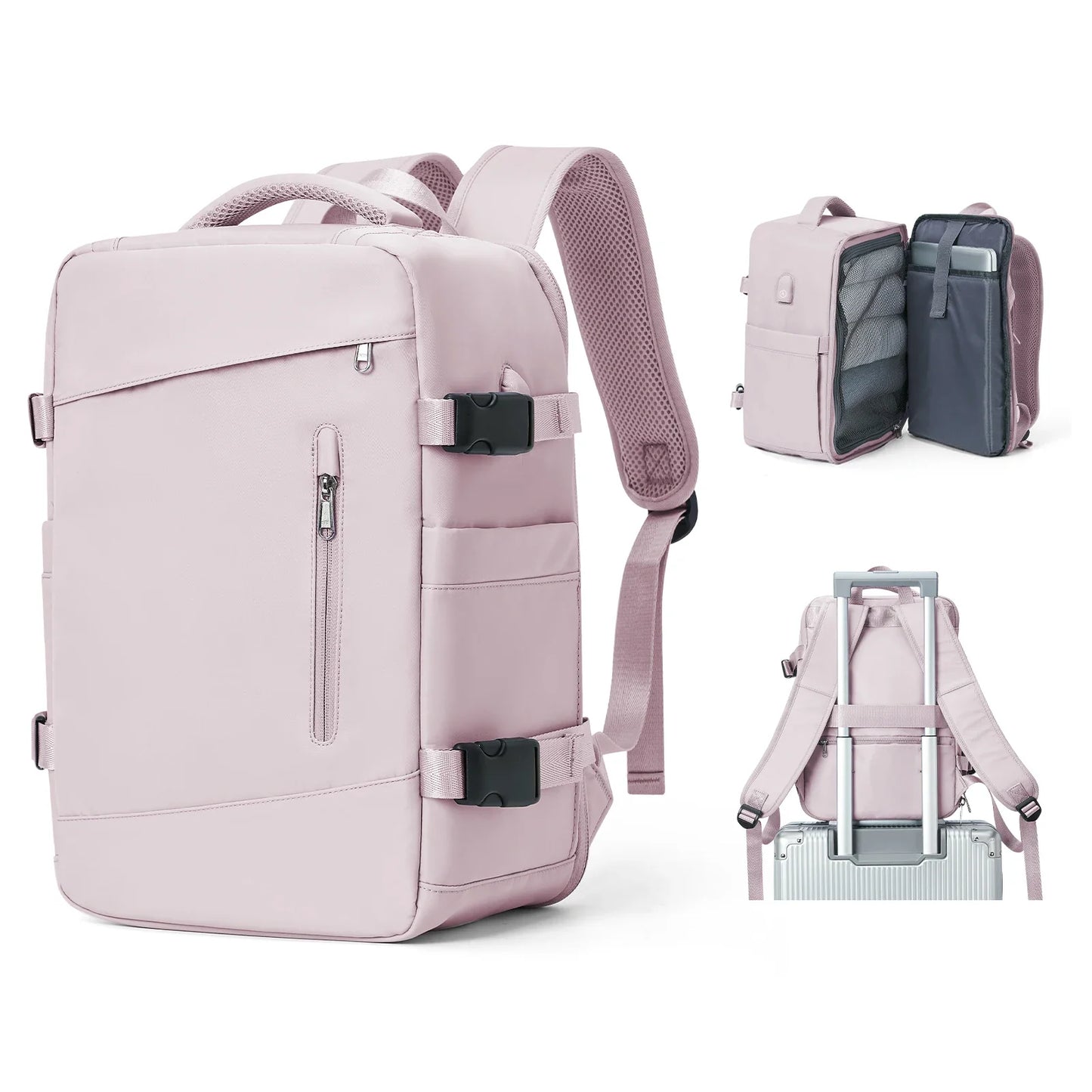 Women’s & Men’s Travel Backpack – Cabin Bag 40x20x25cm for Ryanair, Wizzair & Airplane Carry-On