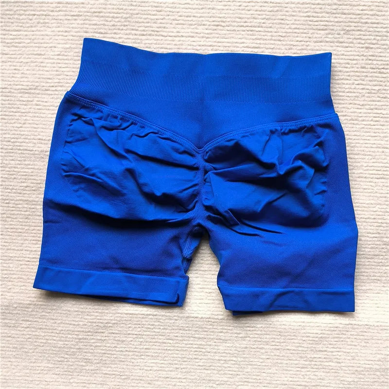 Women’s Gym Impact Running Shorts — Seamless Scrunch Butt Biker & Yoga Athletic Leggings