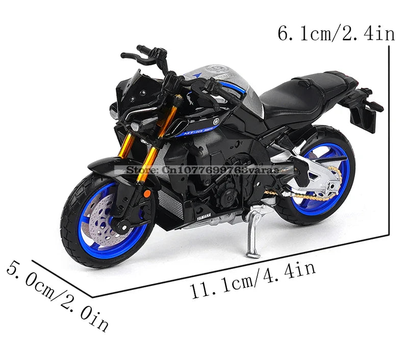 Maisto 1:18 Alloy Motorcycle Model – Yamaha MT-07/MT-10, Ducati, Kawasaki, KTM, Suzuki, BMW