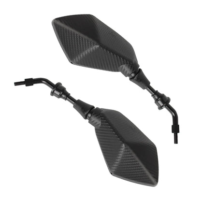 8mm / 10mm Convex Handlebar End Rearview Mirrors – Side Mirrors for Scooter, E-Bike, Motorcycle ( 1 Pair )