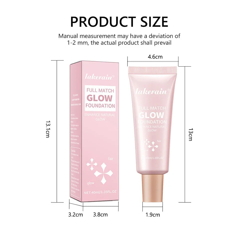 Glow Foundation Illuminator – Lightweight Glotion for Natural Radiance, Moisturizing Multi-Purpose Glow Enhancer & Highlighter