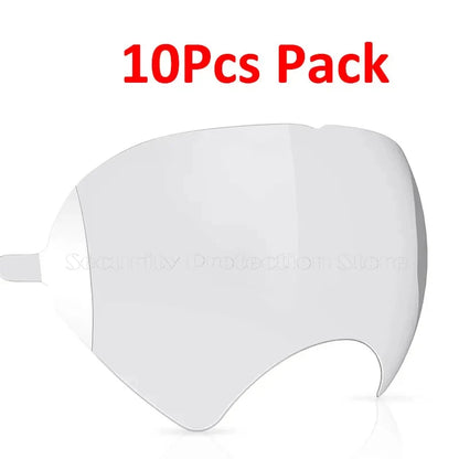 Peel-Off Lens Covers for 3M Respirator Masks – 5/10/20/30/50/100pcs Compatible with 6885, 6000, 6700, 6800 & 6900 Series