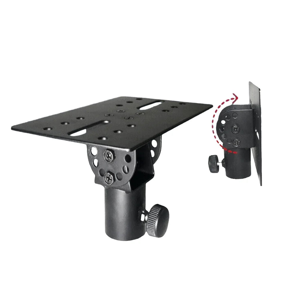 Metal Mount Tripod Pole DJ Speaker Stand Adapter – Rotatable 35mm Top Cap, Sturdy Construction for Music Instruments