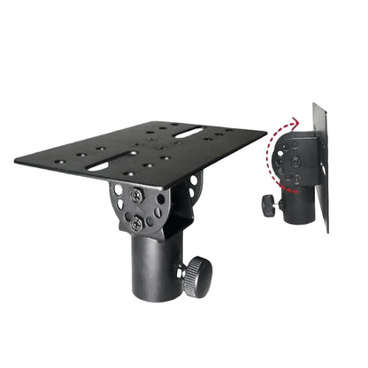 Metal Mount Tripod Pole DJ Speaker Stand Adapter – Rotatable 35mm Top Cap, Sturdy Construction for Music Instruments
