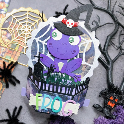 Halloween Pumpkin Basket Cutting Dies - DIY Metal Stencils for Scrapbooking, Cards & Paper Crafts
