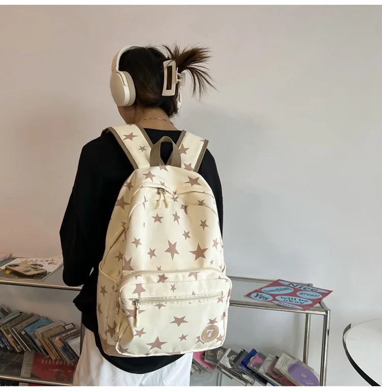 Star Laptop Backpack 17 Inch | Cute Travel & College Bag for Women, Men, Students, Back to School Bookbag