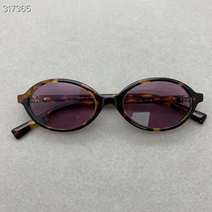 Zhang Yuan Vintage Oval Glasses — English Version Luminous Frame for Men & Women, Fashionable Bookworm Style Eyewear