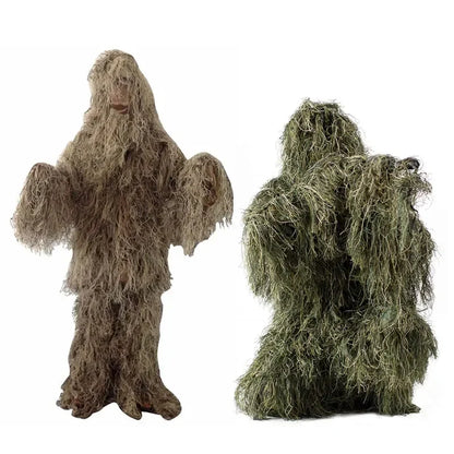 3D Camouflage Ghillie Hunting Suit | 5-Piece Withered Grass Camouflage Set