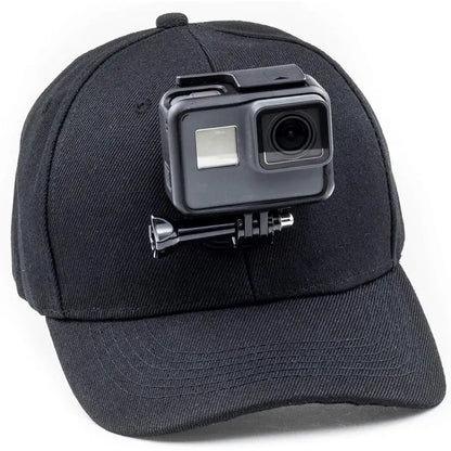 GoPro Baseball Cap Base Mount with J-Hook – Compatible with GoPro Hero 10-13, DJI Action 3-4 & Insta360 X3-X4 Accessories
