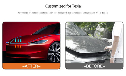 Electric Suction Front Trunk Closer for Tesla Model 3/Y/S/X Highland 2024 – Power Frunk Automatic Soft Closing Lock