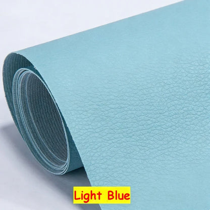 Large PU Leather Repair Patch Roll - Self-Adhesive Faux Leather Repair Tape for Sofa, Car & EV Seats