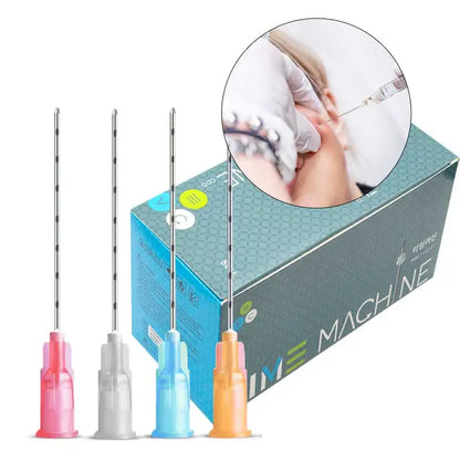 Medical Sterile Microcannula 25G — 50mm & 70mm Blunt Tip Needle for Hyaluronic Acid Fillers