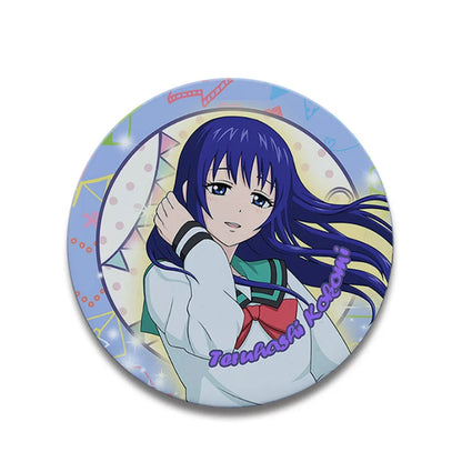 Saiki K Anime 58mm Badge Pin - Saiki Kusuo & Teruhashi Kokomi Cosplay Tinplate Brooch Gift
