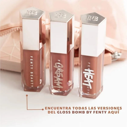 Fenty Beauty Lip Glaze – Moisturizing Glitter Lip Plumper Liquid Lipstick for Women & Beginners