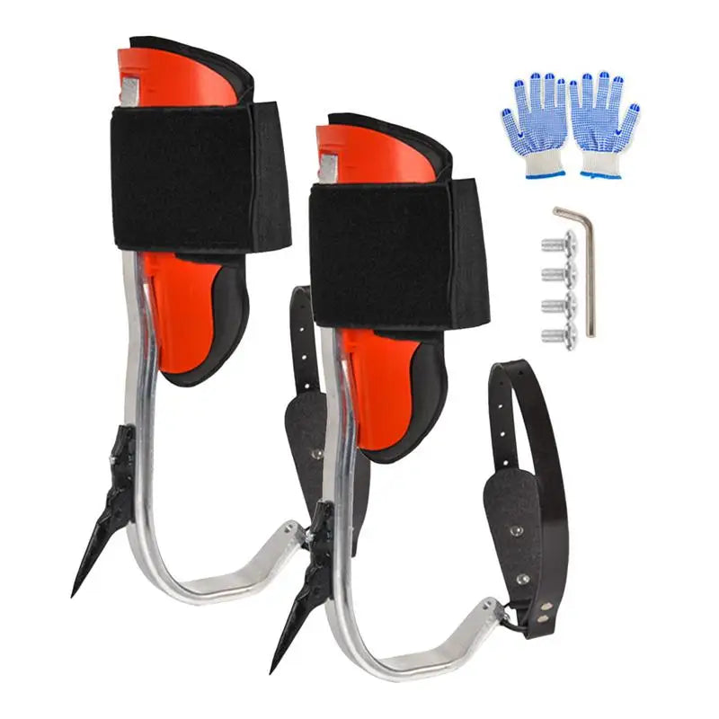 Heavy Duty Tree Climbing Gear Kit – Pole Gaffs, Shoes, and Harness for Outdoor Jungle Adventures