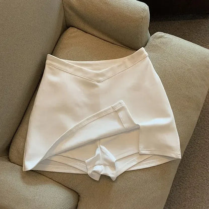 Women’s Mini Skirt – High Waist Slim Sexy Spring Casual Chic Streetwear for Mature Stylish Look