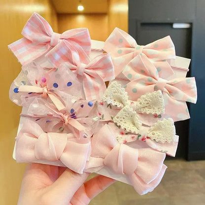 10 Pcs Baby Girl Flower Hair Bands Set – Cute Colorful Soft Scrunchies Ponytail Holders for Kids