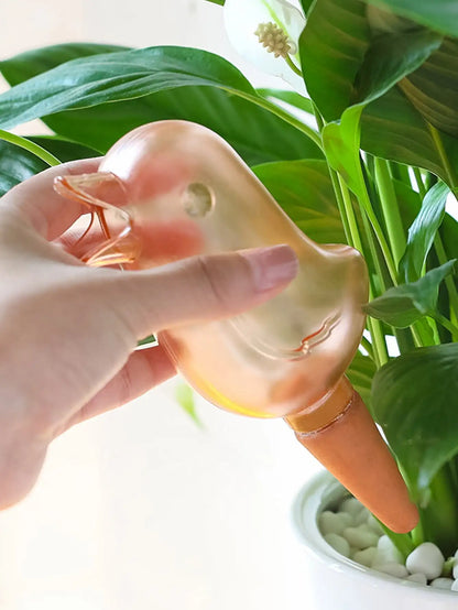 High-Quality Automatic Flower Waterer - Self-Watering Bird-Shaped Hand-Blown Plastic Watering Balloon
