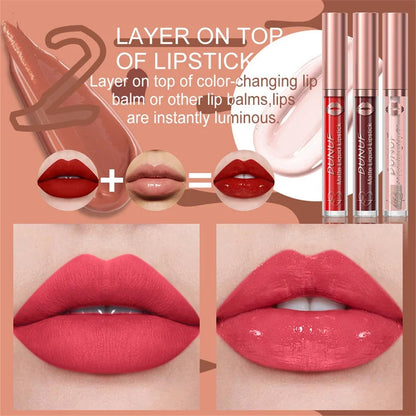 Matte Velvet Dark Red Brown Lip Gloss – Long-Lasting Waterproof Liquid Lipstick with Natural Moisturizer & Transparent Lip Oil