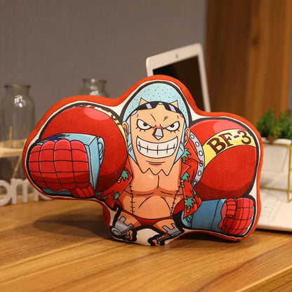 One Piece Anime Pillow – Luffy, Zoro, Sanji, Chopper & Usopp Stuffed Cartoon Cushion Toy, Perfect Birthday Gift