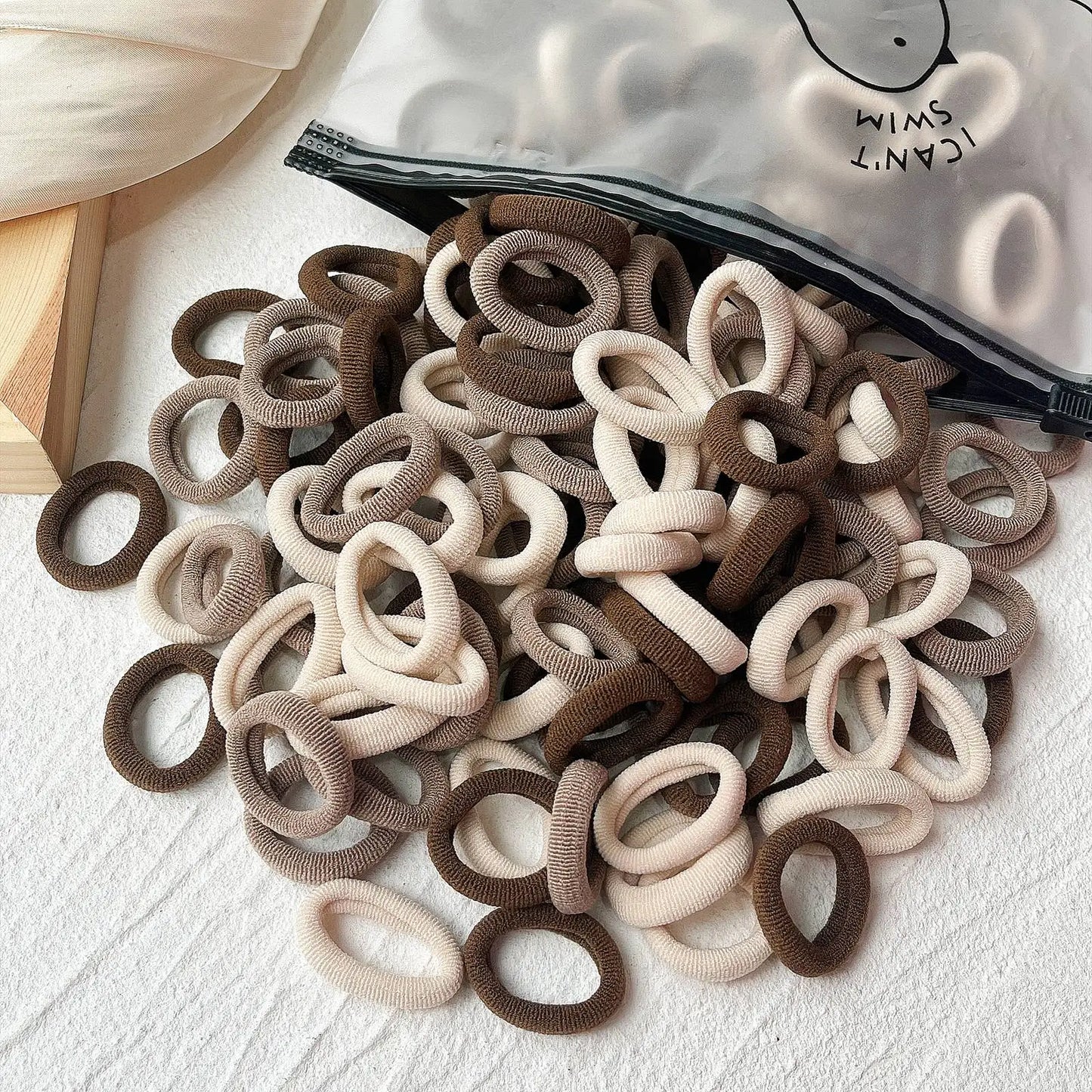 20/50PCS Kids Elastic Hair Bands – Girls Sweets Scrunchie Rubber Bands for Children Hair Ties & Headbands