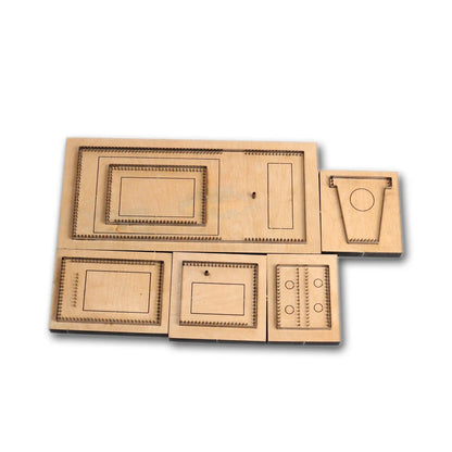 DIY Leather Craft Zipper Wallet Cutting Die – Metal Steel Knife Mold for Cardholder & Coin Bag 7.5x11x1.5cm