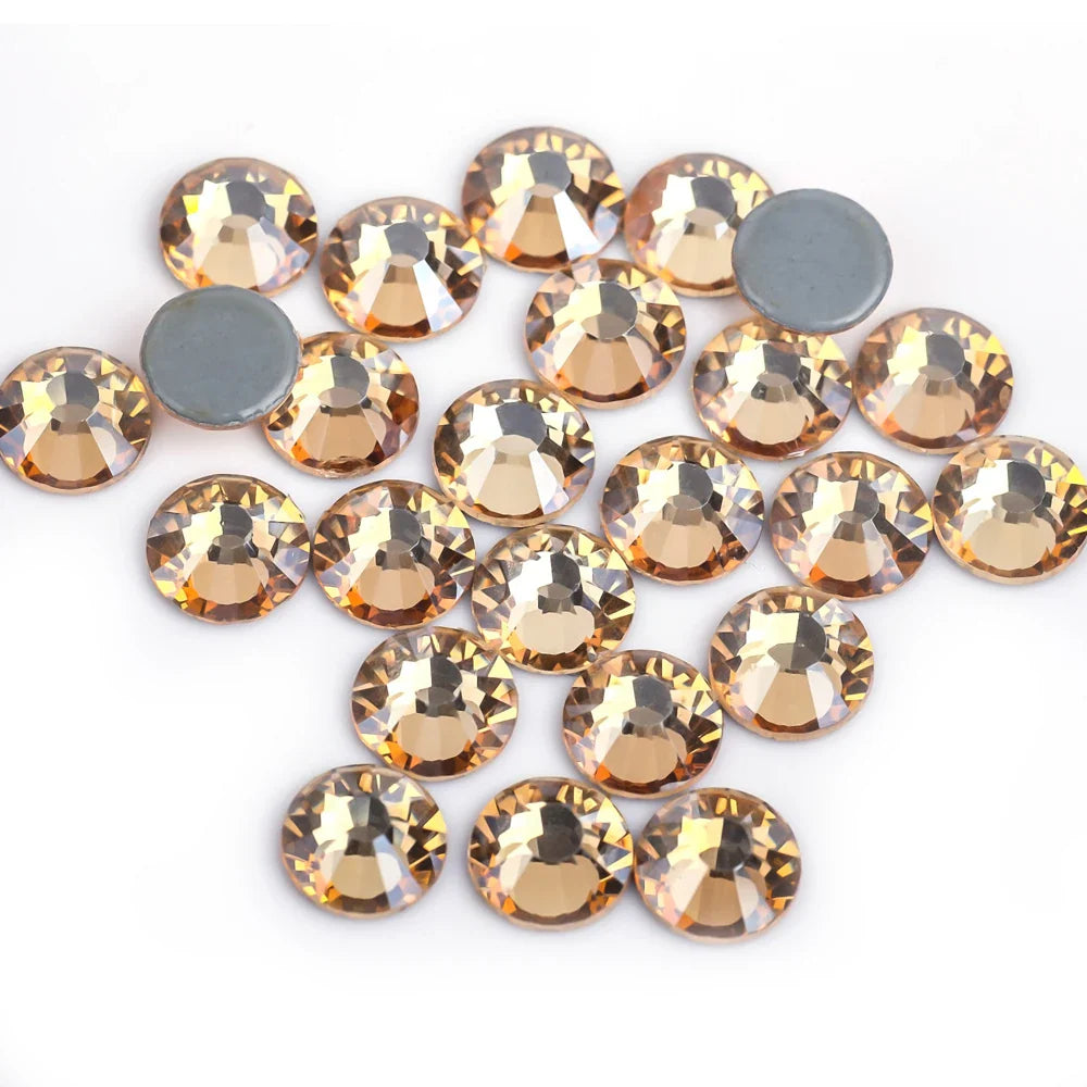 Premium Hot Fix Rhinestones – High Quality Glass Crystal Flatback Iron-On Glitter Rhinestones for Clothing & Crafts