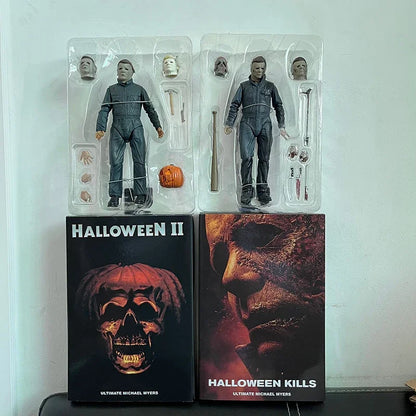 NECA Halloween II Michael Myers Action Figure – Pumpkin Kill Horror Collectible Toy