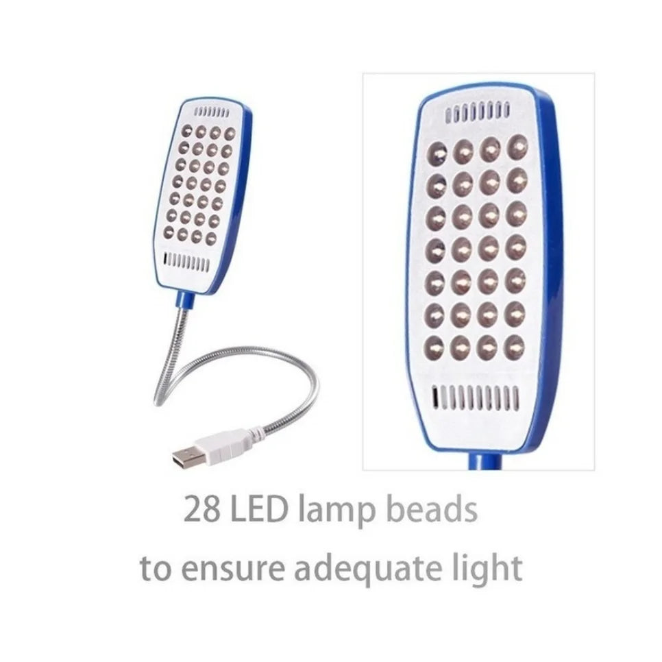 TxxCvv USB LED Light Lamp - 28 LEDs Flexible Reading Light for Laptop, Notebook, PC, 4 Color Options