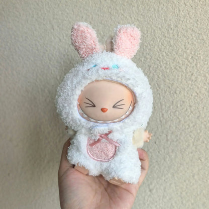15cm/17cm LABUBU Doll Outfits – Sitting Party Plush Animal Sets for Generations 1-3, Cute Gifts for LABUBU Fans