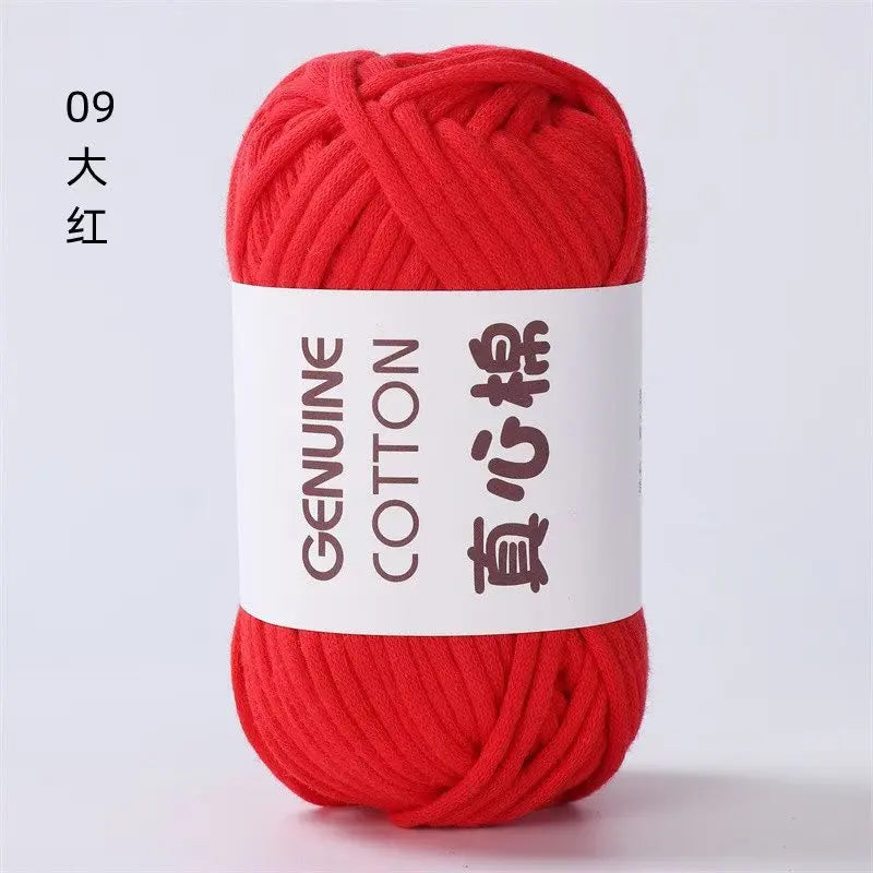 50g Genuine Cotton Yarn - Easy-to-Use Crochet Yarn for Beginners, Hand Knitting & DIY Projects (Scarves, Blankets, Hats, Clothes)