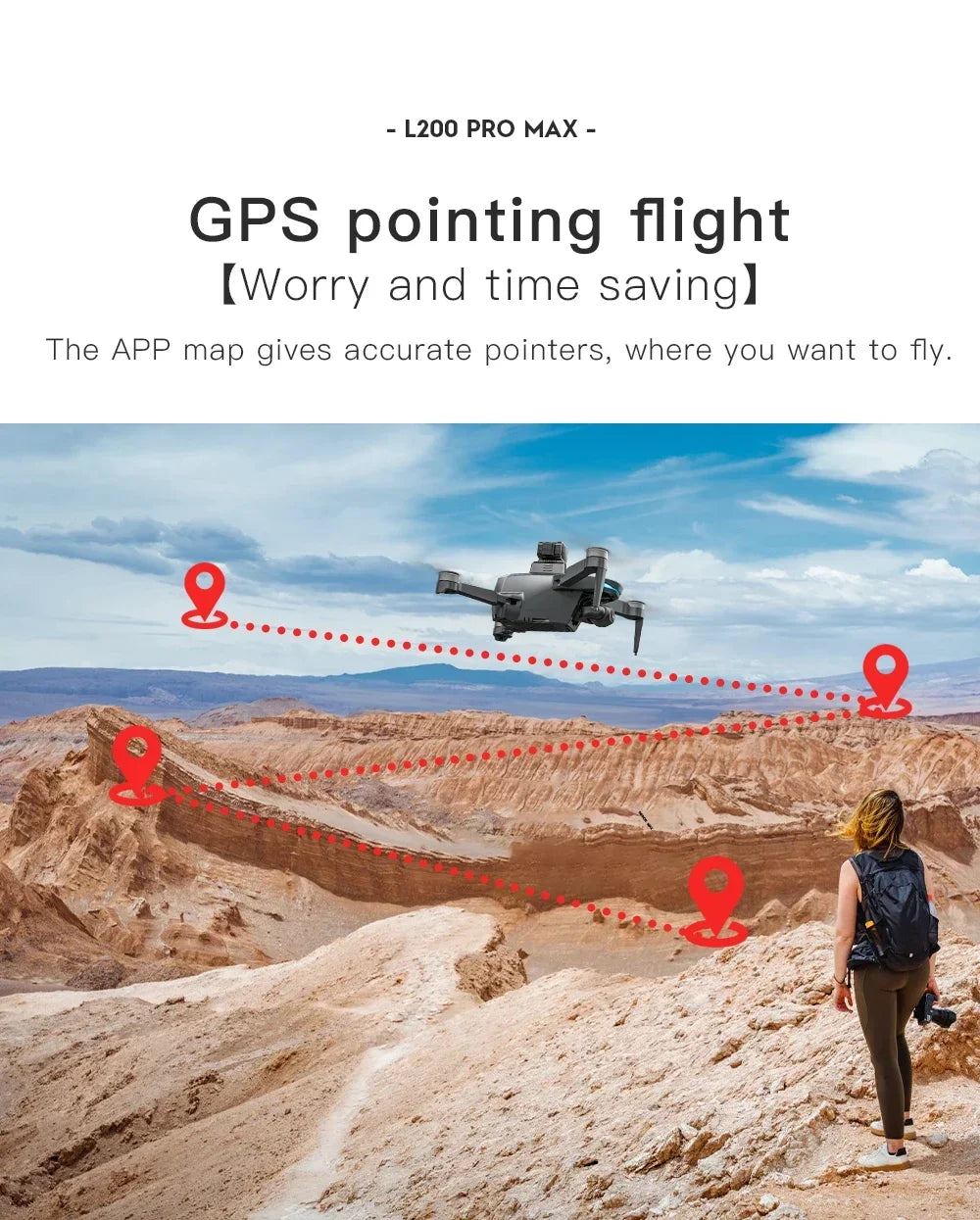 L200 PRO MAX Drone – GPS, Brushless Motor, 4K HD Camera, 2-Axis Gimbal, 360° Obstacle Avoidance FPV RC Quadcopter