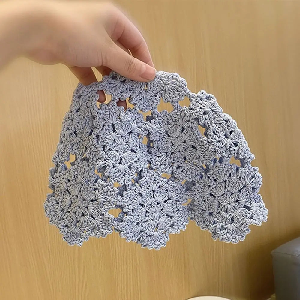 Autumn Winter Knitted Beret – Hollow Lace Flower Fashion Skullies Hat for Women, Casual Bonnet Cap