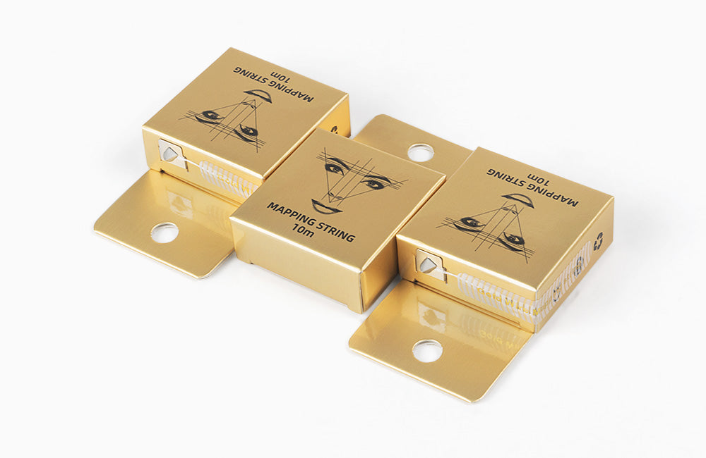 10m Pre-Inked Mapping String for Eyebrows – Microblading & PMU Marker Thread in Box for Tattoo Brow Mapping