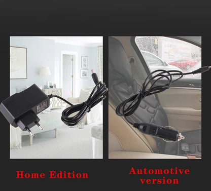Electric Lumbar Massage Cushion | Car, Home & Office Heated Vibrating Neck & Back Pain Relief Pad