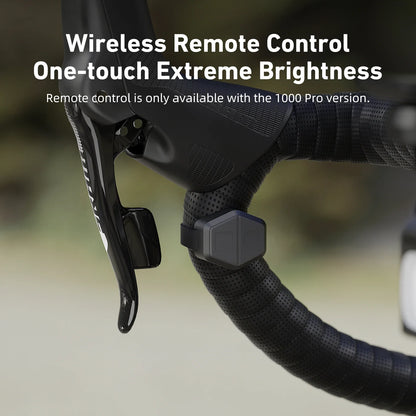 CYCLAMI CYC 1000 Lumen Bike Headlight – Ultra Bright Front Lamp with GoPro Mount & Wireless Remote for MTB & Road