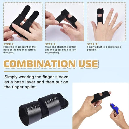 2pcs Finger Splint Brace — Trigger Finger Support Stabilizer for Arthritis, Broken Fingers & Pain Relief