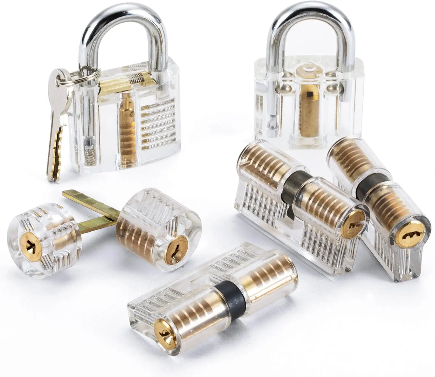 Transparent Practice Lock - Visible Training Padlock for Beginner Locksmith Skills