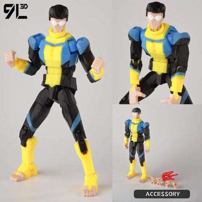 9LToyWodu Invincible Boy Action Figure – Anime Collectible Toy for Cosplay, Stop Motion & Birthday Gifts