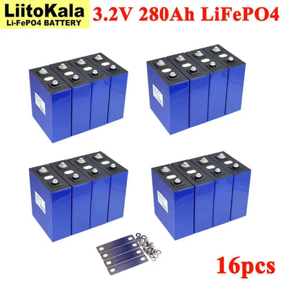 Grade A 3.2V 280Ah LiFePO4 Battery — Lithium Iron Phosphate for 12V/24V E-Scooter, RV & Solar Energy Storage