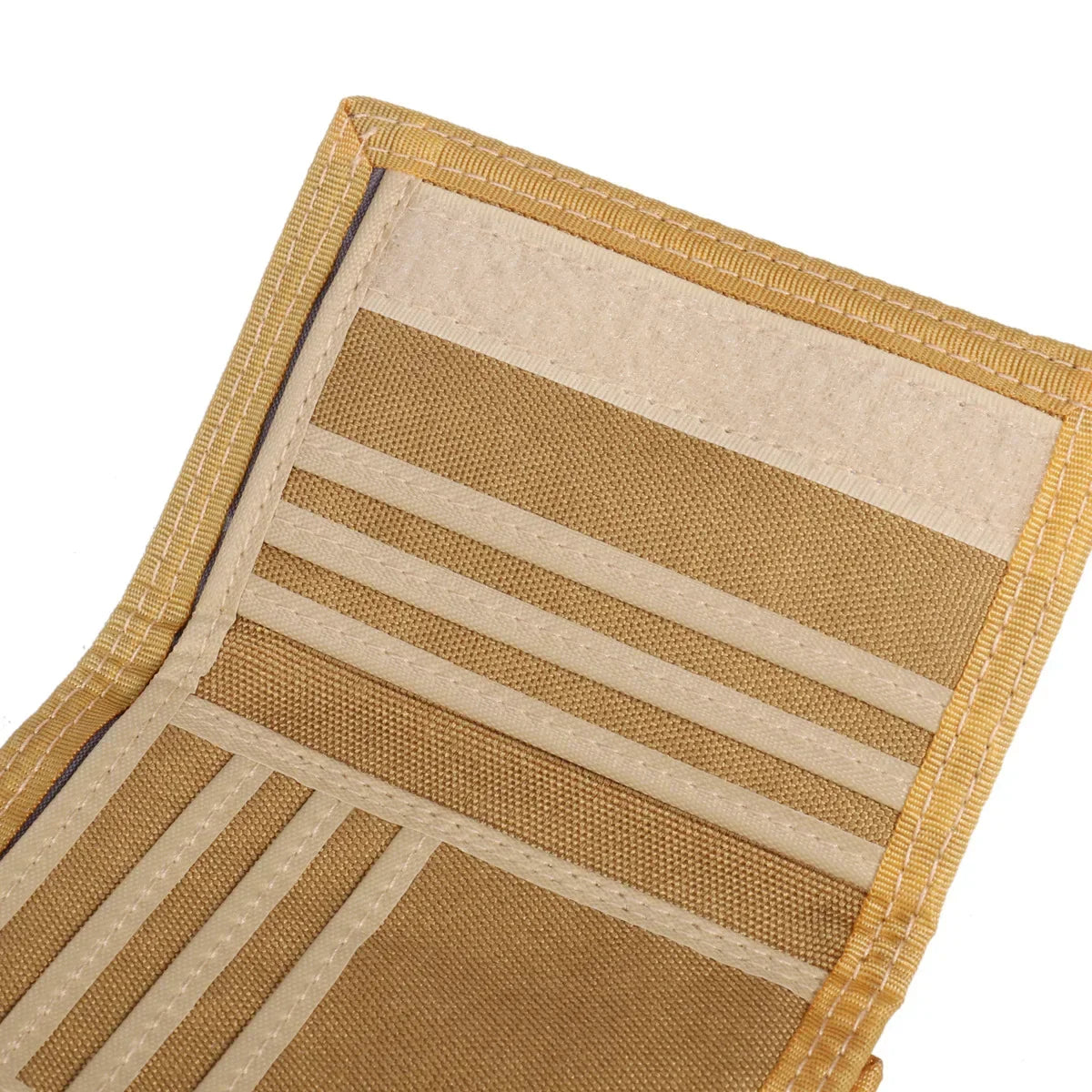 Men's Korean Tri-Fold Coin Purse – 5 Colors, Slim Canvas Wallet, Multifunctional Card Holder