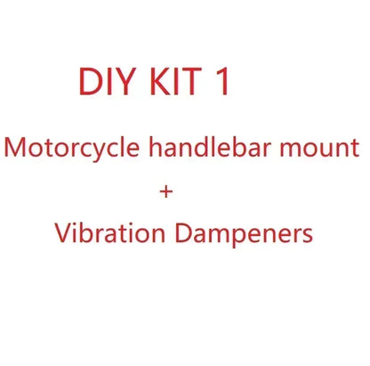 Customized Bicycle & Motorcycle Phone Holder — Fork Stem Handlebar Mount with Dampeners, Brake & Clutch V2 Adaptor