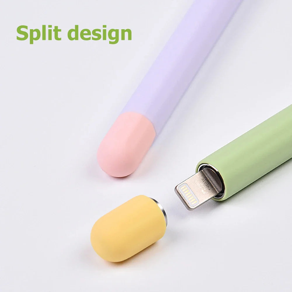 Protective Silicone Cover Case for Apple Pencil 1st and 2nd Generation - Anti-Lost, Scratch Resistant Stylus Case for iPad