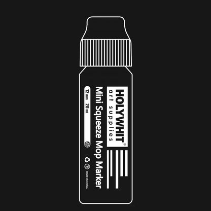 Mini Graffiti Paint Marker Pen - 12mm Waterproof Fluorescent Ink Signature Pen with Round Tip for Art, DIY & Creative Projects